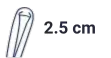 2.5 cm +0.04€
