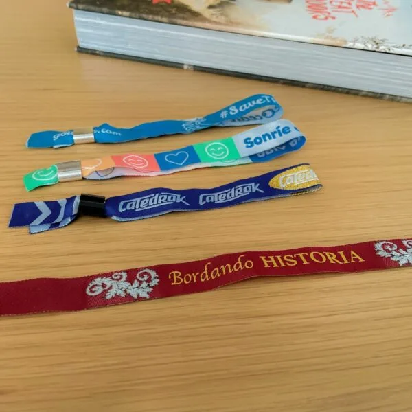 Pulseras de tela personalizadas baratas para eventos y más